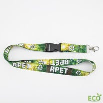 Lanyard personalizado RPET con hebilla plástica