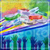 Pulsera de tela personalizada 15mm