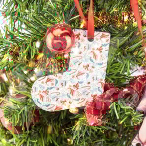 Adorno para el arbol de navidad calcetin