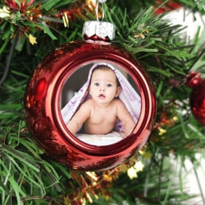 Bola de navidad con foto