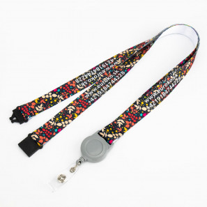 Cinta lanyard con cierre de seguridad y yoyo