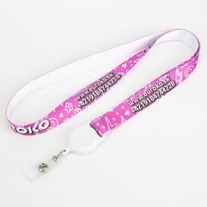 Cinta lanyard personalizada con yoyo
