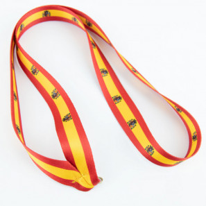 Cinta para medallas con estampado España