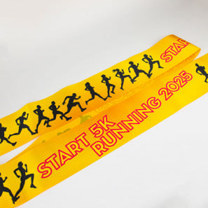 Cinta personalizada de salida y meta