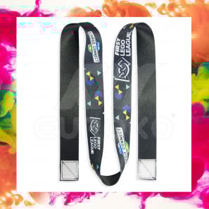 Cinta personalizada para medallas con velcro cosido