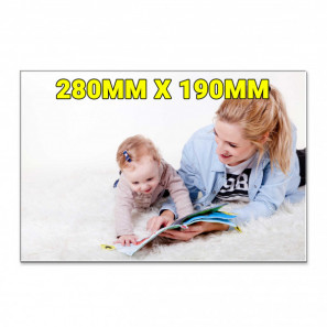 Imán con foto de madera, rectangular 28cm