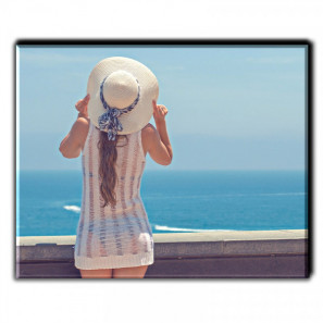 Imán personalizado, rectangular 9cm x 7cm