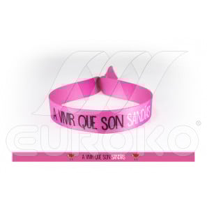 Pulsera Rosada "A Vivir Que Son Sandías"