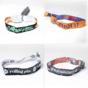 Pulseras bordadas personalizadas