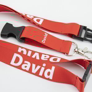 Lanyard con nombre, talla infantil