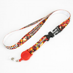 Lanyard personalizado con hebilla plástica y yoyo