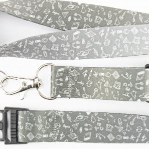 Lanyard profe, negro