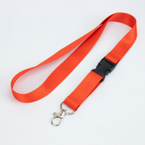 Lanyard unicolor con hebilla plástica