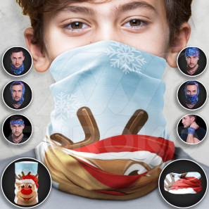 Pañuelo multifuncional para niños Navidad 4