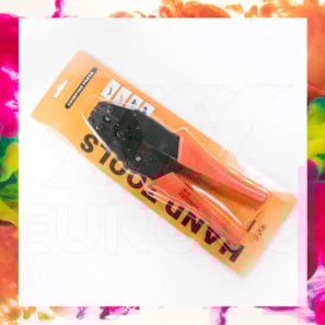 Pinza para anillar ó sellar pulseras textiles