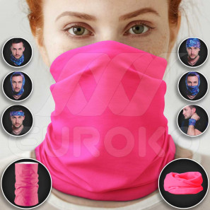 Braga cuello Rosa neón