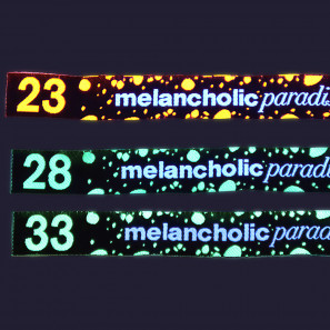 Pulsera de Tela Bordada fluorescente 15mm