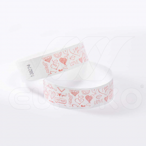 Pulseras tyvek para San Valentin
