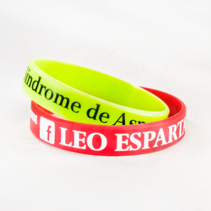 Pulseras de silicona con impresión estándar