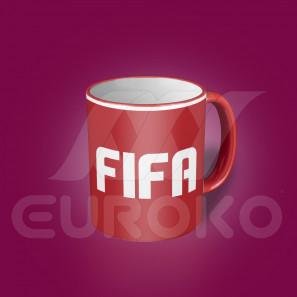 Taza personalizada con asa y borde de color