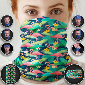 Pañuelo tubular Flamencos