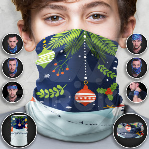 Pañuelo tubular para niños Navidad 5