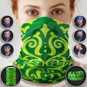 Braga cuello Motivos verdes