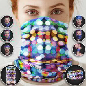 Bufanda multifuncional Lunares