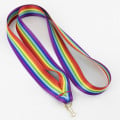 Cinta de tela para medallas con estampado arcoíris