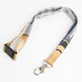 Cinta lanyard bordada premium con cierre de seguridad