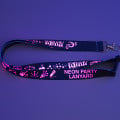 Neon lanyard con cierre de seguridad
