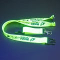 Neon lanyard con hebilla y cierre de seguridad