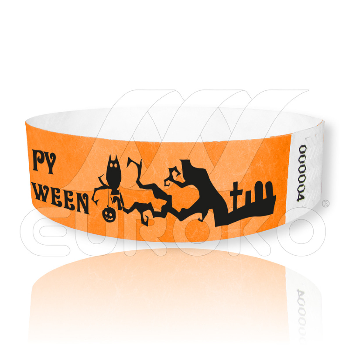 WristCo - Pulseras De Tyvek Color Rojo Neón Para Eventos, Cómodas