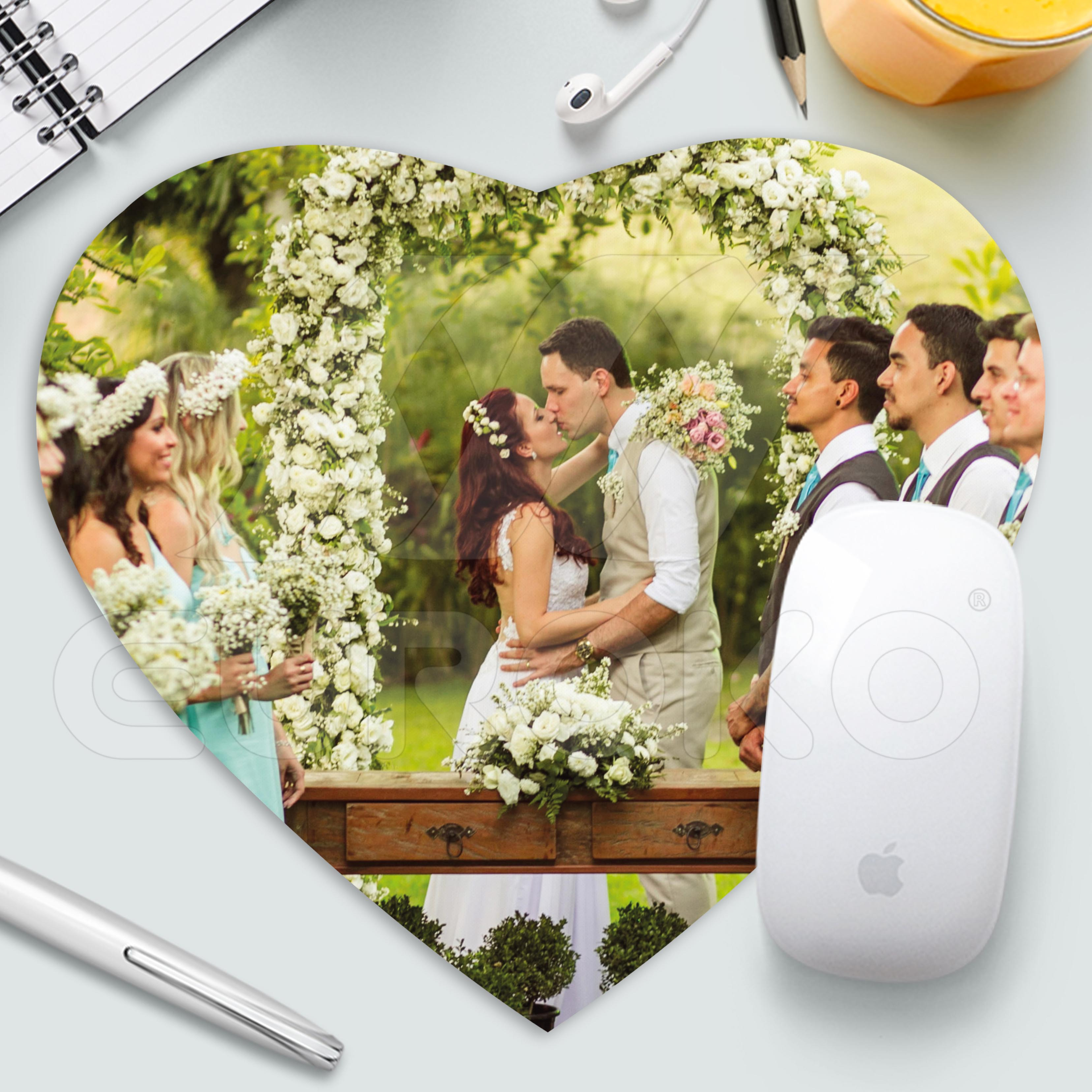 Alfombrillas para ratón personalizadas, corazón