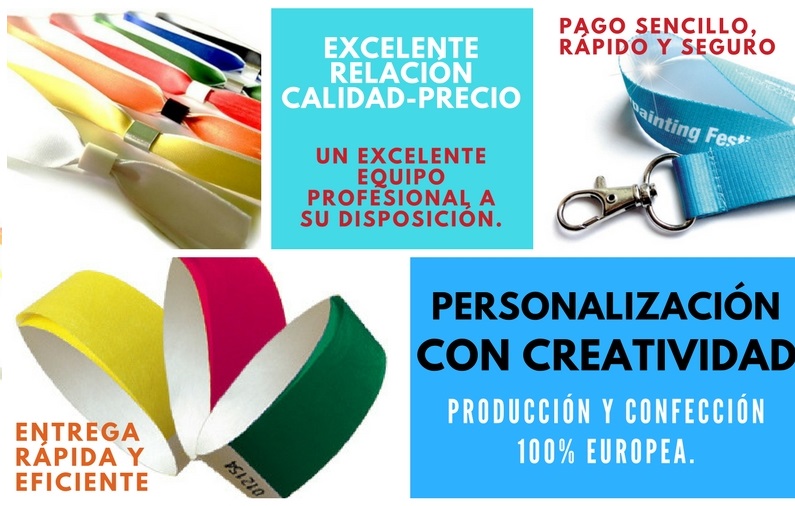 Pulseras y cintas Lanyard de excelente calidad 