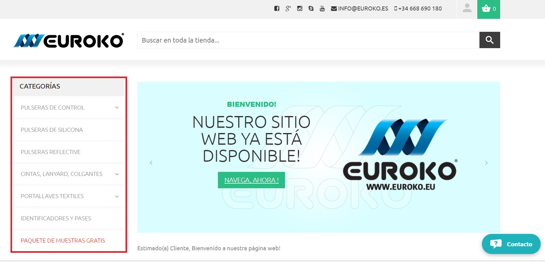 categoria de la págian euroko.es