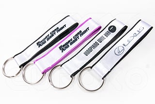 Llavero de tela doble capa single Llavero de tela doble capa single