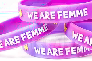 Pulsera de silicona alto relieve